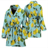 Lemon Pattern Print Design LM05 Women Bathrobe