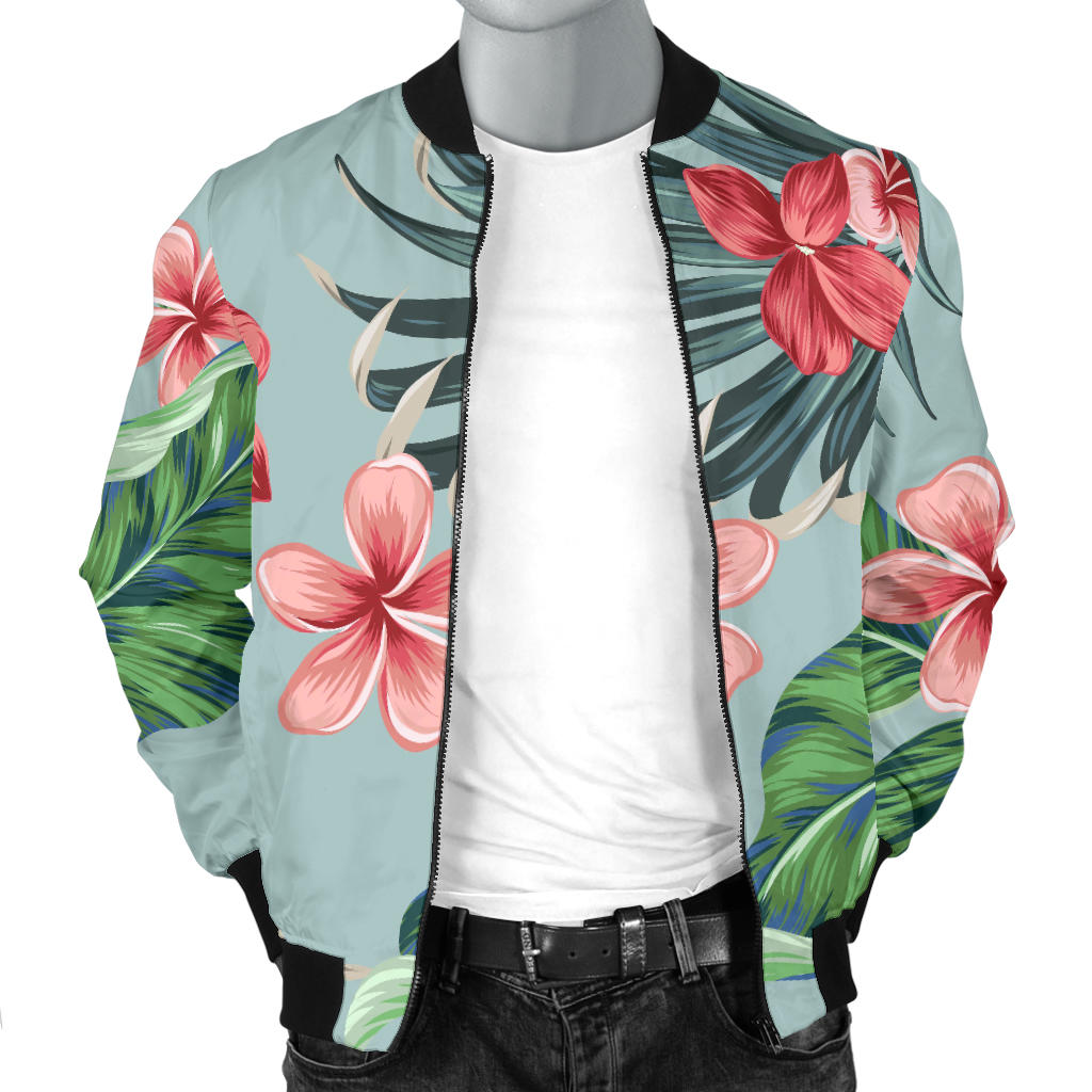 Plumeria Pattern Print Design PM027 Men Bomber Jacket
