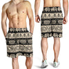 Elephant Hansa Lotus Pattern Mens Shorts