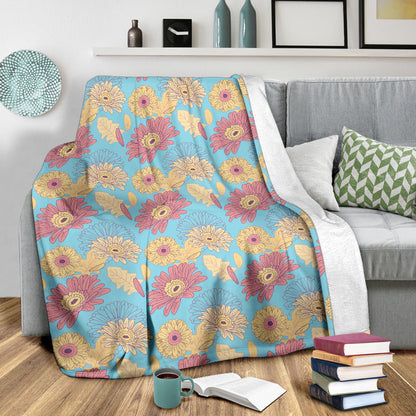 Gerberas Pattern Print Design GB04 Fleece Blanket