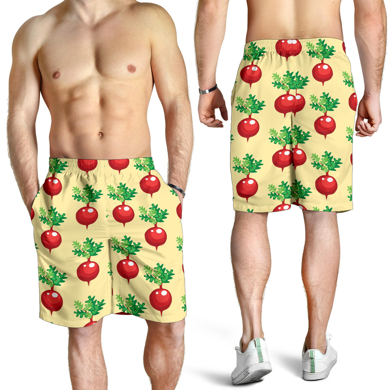 Radish Pattern Print Design A02 Mens Shorts
