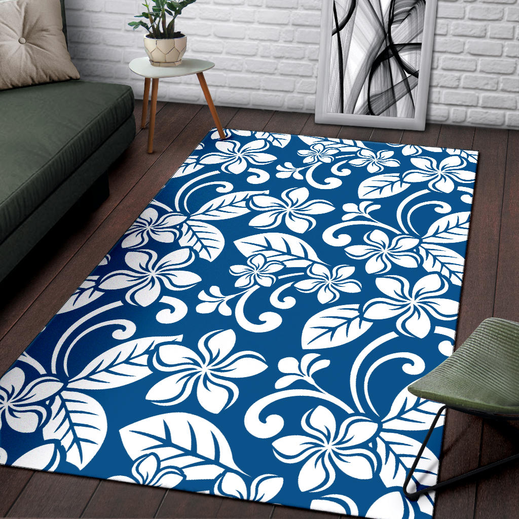 Plumeria Pattern Print Design PM013 Area Rugs