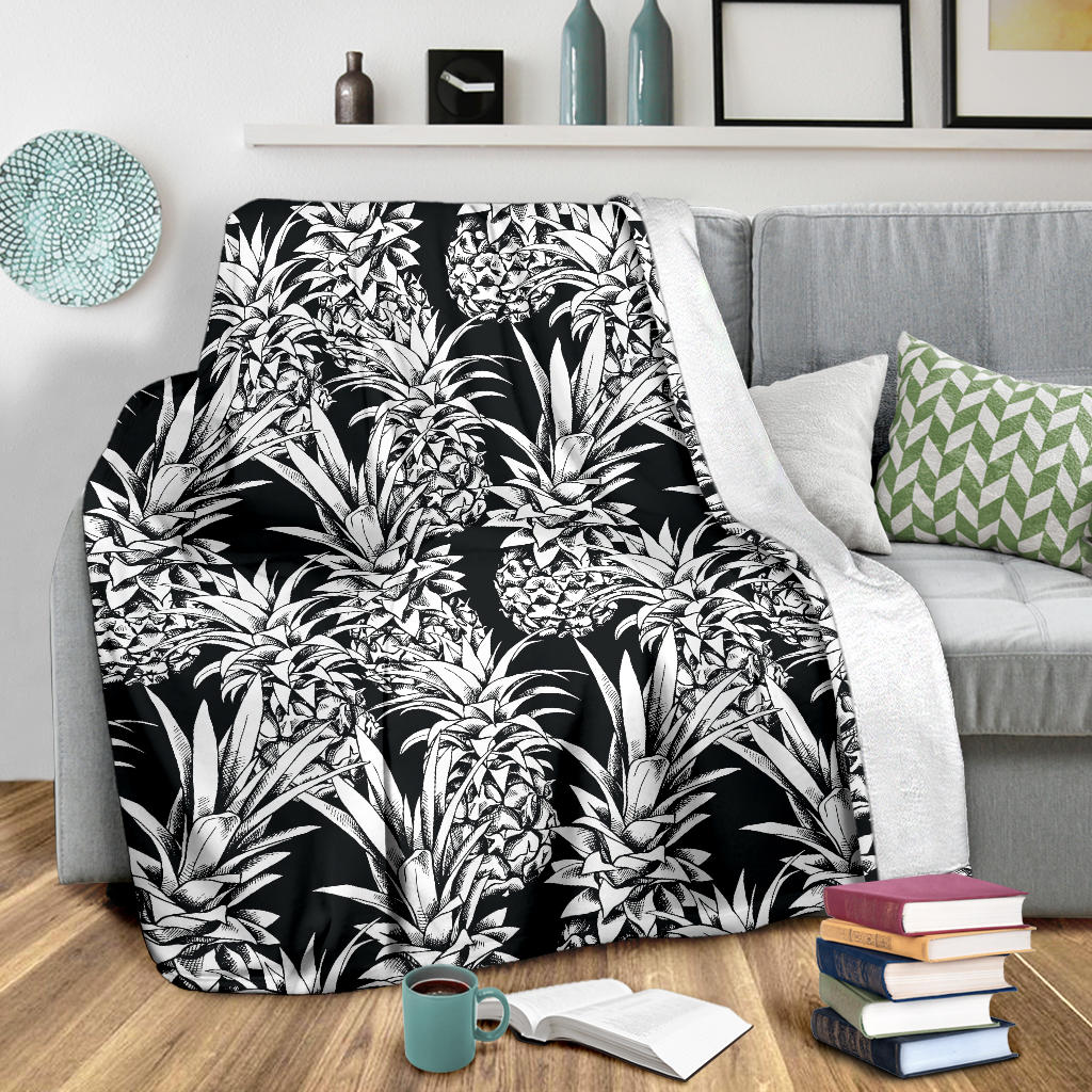 Pineapple Pattern Print Design PP08 Fleece Blanket