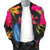 Bird Of Paradise Pattern Print Design BOP014 Men Bomber Jacket