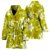 Hawaiian Themed Pattern Print Design H019 Women Bathrobe