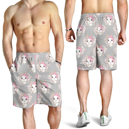 Rabbit Pattern Print Design RB07 Mens Shorts
