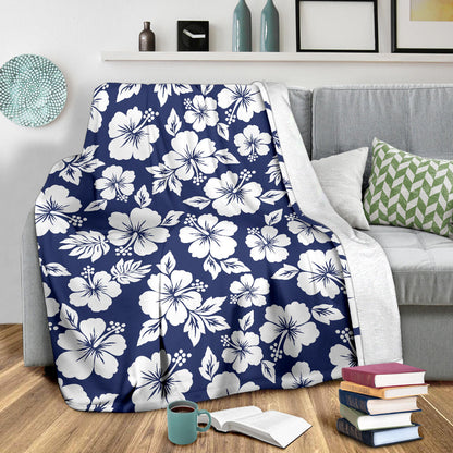 Hibiscus Pattern Print Design HB012 Fleece Blanket