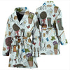 Gardening Pattern Print Design G01 Women Bathrobe