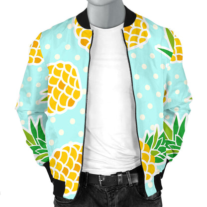 Pineapple Pattern Print Design PP01 Men Bomber Jacket