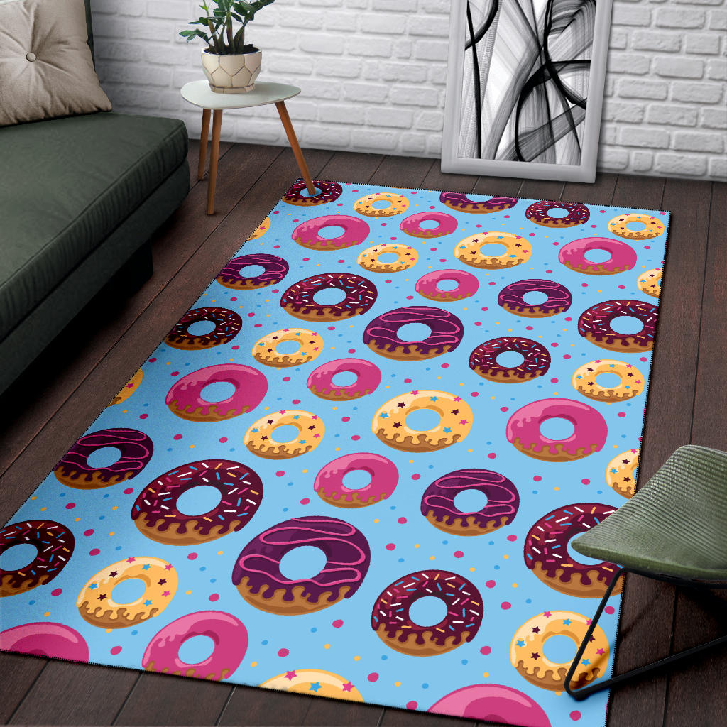 Donut Pattern Print Design DN07 Area Rugs