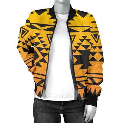 Rastafarian Pattern Print Design A04 Women's Bomber Jacket
