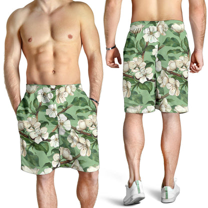 Apple blossom Pattern Print Design AB02 Mens Shorts