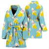 Banana Pattern Print Design BA07 Women Bathrobe