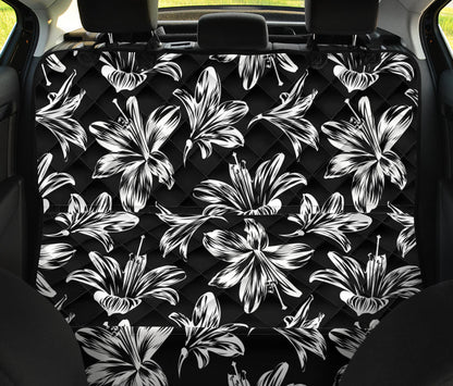 Amaryllis Pattern Print Design AL04 Rear Dog  Seat Cover