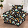 Camper marshmallow Camping Design Print Armchair Slipcover