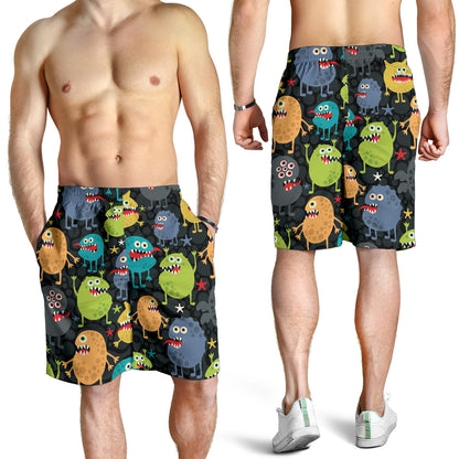 Monster Pattern Print Design 01 Mens Shorts