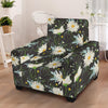 Daisy Pattern Print Design DS08 Armchair Slipcover