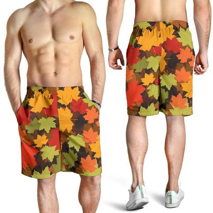 Maple Leaf Pattern Print Design 05 Mens Shorts