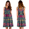 Hawaiian Themed Pattern Print Design H018 Midi Dress