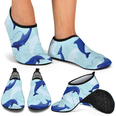 Dolphin Heart Pattern Aqua Water Shoes