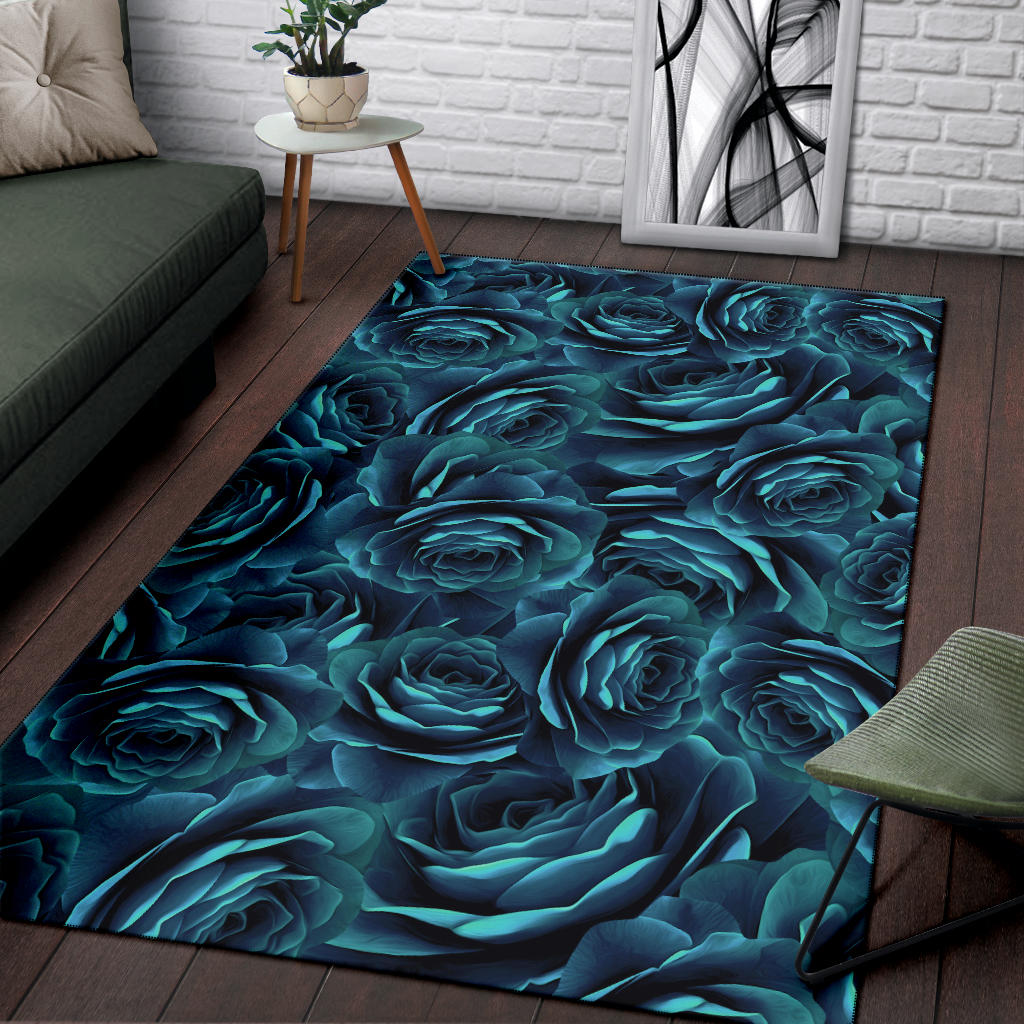 Camellia Pattern Print Design CM04 Area Rugs