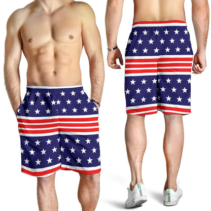 Patriotic Pattern Print Design A04 Mens Shorts