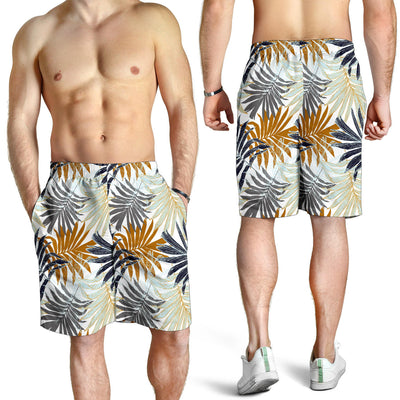 Colorful Tropical Palm Leaves Mens Shorts