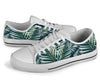 Sun Spot Tropical Palm Leaves hower Curtain White Bottom Low Top Shoes