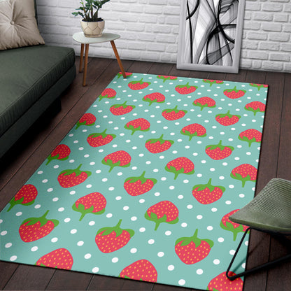 Strawberry Pattern Print Design SB06 Area Rugs