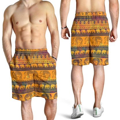 Elephant Aztec Mens Shorts