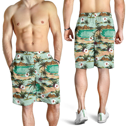 Pacific island Pattern Print Design A03 Mens Shorts