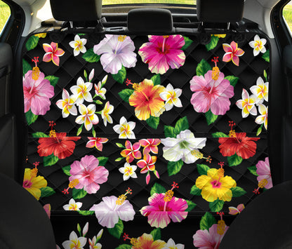 Hibiscus Pattern Print Design HB025 Rear Dog  Seat Cover