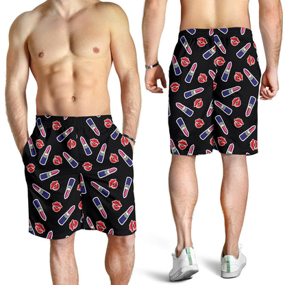 Lipstick Pattern Print Design LT01 Mens Shorts