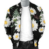 Daisy Pattern Print Design DS07 Men Bomber Jacket