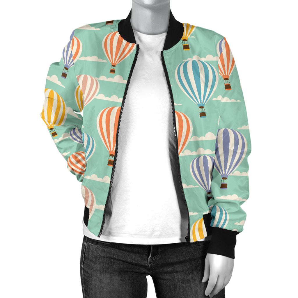 Ballon Pattern Print Design 01 Women's Bomber Jacket