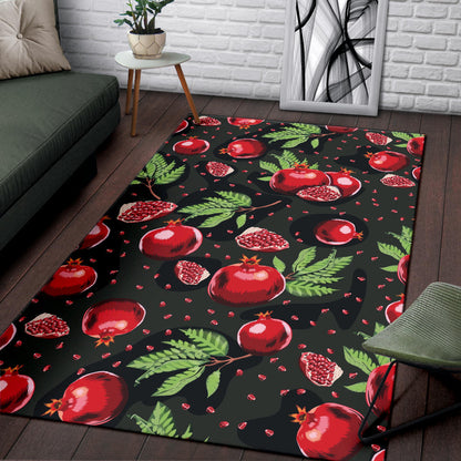 Pomegranate Pattern Print Design PG06 Area Rugs