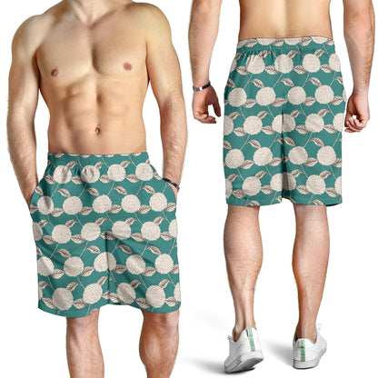 Hydrangea Pattern Print Design HD03 Mens Shorts