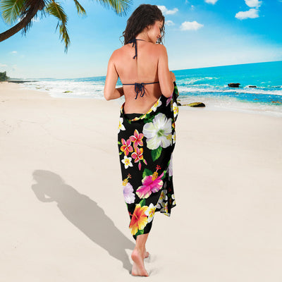 Hibiscus Pattern Print Design HB025 Sarong Pareo Wrap