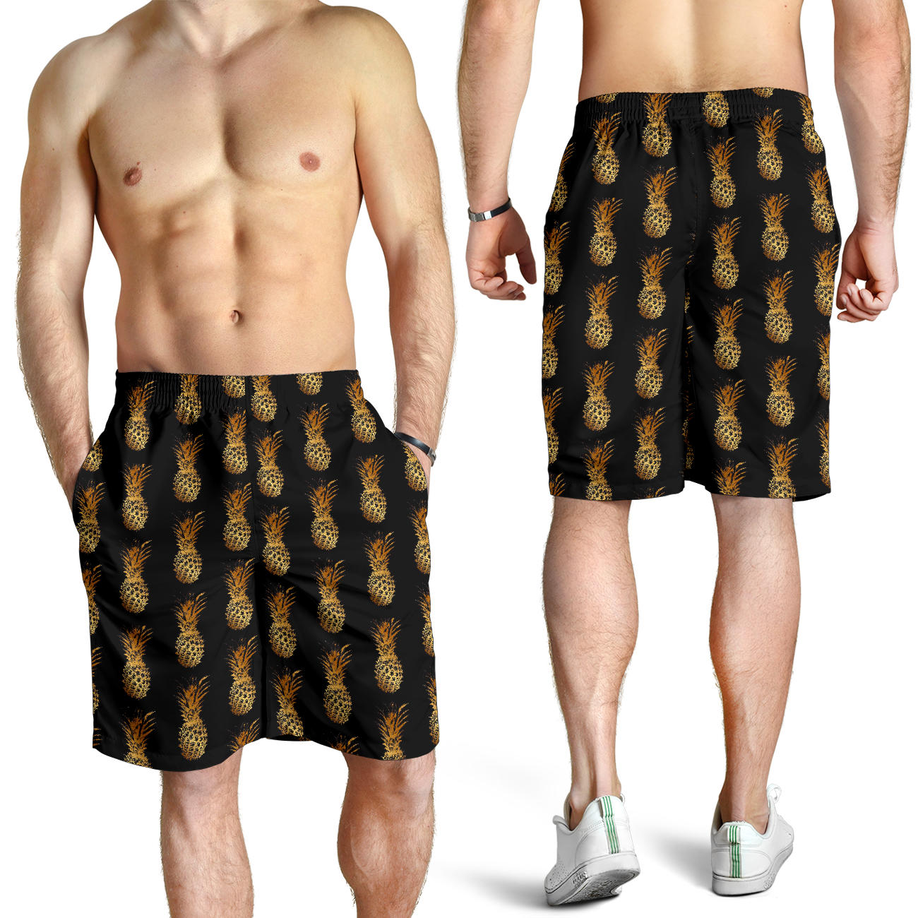 Pineapple Pattern Print Design A02 Mens Shorts