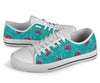 Sea Turtle Pattern White Bottom Low Top Shoes