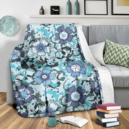 Carnations Pattern Print Design CN04 Fleece Blanket