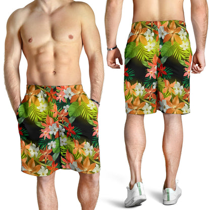 Amaryllis Pattern Print Design AL07 Mens Shorts
