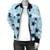 Sea Turtle Pattern Print Design T011 Women Bomber Jacket