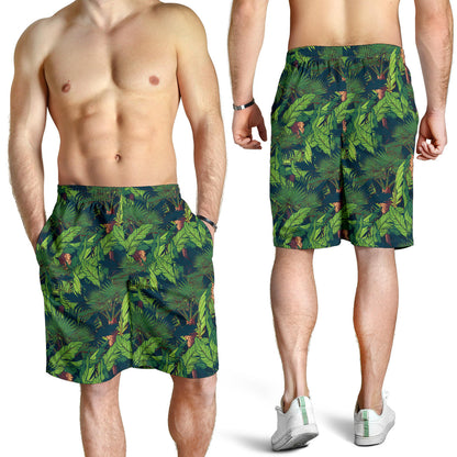 Rainforest Pattern Print Design A01 Mens Shorts