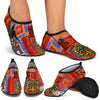 African Print Pattern Aqua Water Shoes