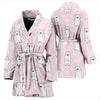 Polar Bear Pattern Print Design PB09 Women Bathrobe