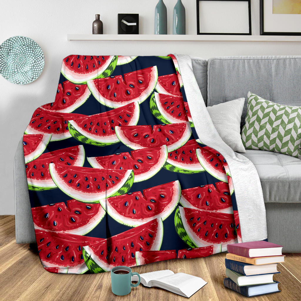 Watermelon Pattern Print Design WM011 Fleece Blanket