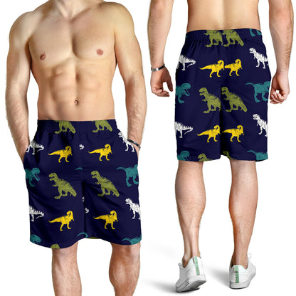 T Rex Pattern Print Design A07 Mens Shorts