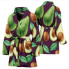 Avocado Pattern Print Design AC08 Women Bathrobe