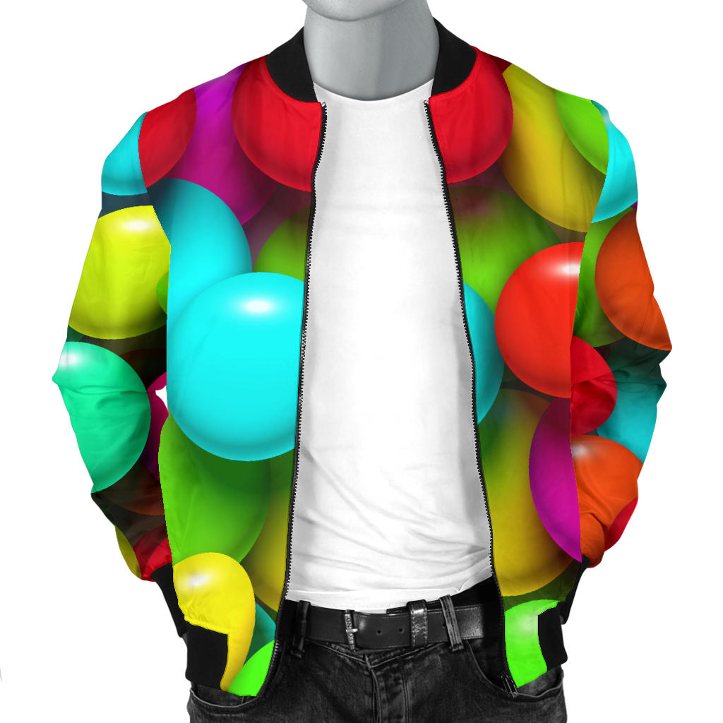 Candy Pattern Print Design CA03 Men Bomber Jacket